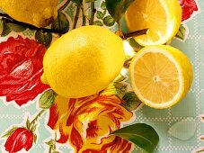 Lemons and lemon halves