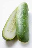 Fresh cucumber, halved lengthwise
