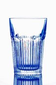 A blue shimmering drinking glass