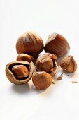Hazelnuts, with and without shell