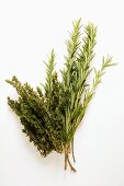 Fresh thyme and rosemary