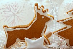 Gingerbread reindeer and cinnamon stars