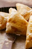 Puff pastries with beetroot filling (Russia)