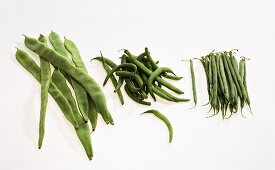 Green beans: French beans, Bobby beans, pole beans