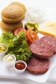 Zutaten für Cheeseburger