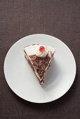 Piece of Black Forest gateau