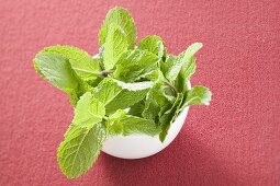 Thai mint in bowl