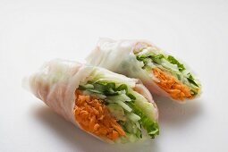 Vietnamese spring rolls with vegetable filling