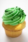 Muffin mit grüner Creme zum St.Patricks Day