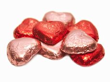 Heart-shaped chocolates for Valentine’s Day