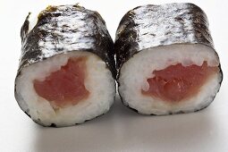 Two maki sushi with tuna