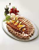 Sausage and ham platter