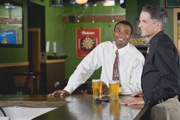 Two men in a pub