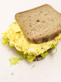 Scrambled egg sandwich
