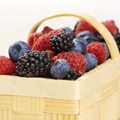 A basket of various berries