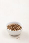 A bowl of coriander seeds