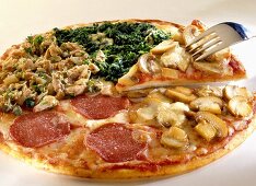 Pizza quattro stagioni (Pizza Vier Jahreszeiten, Italien)