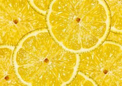 Lemon slices, filling the picture