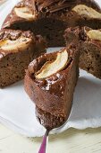 Chocolate pear cake