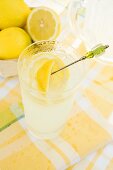 A glass of lemonade