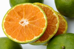 Sliced tangerine