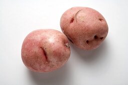 Two red potatoes