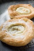 Auszogene (Bavarian fried pastries) with sugar