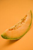 A slice of cantaloupe melon