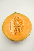 Half a cantaloupe melon