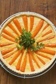 Carrot tart with parsley