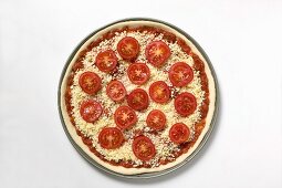 Cheese and tomato pizza (unbaked)