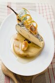 Rochebaron with grilled pear and caramel