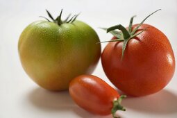 Drei verschiedene Tomaten