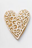 Decorated gingerbread heart