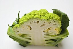 Green cauliflower, half