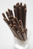 Chocolate sticks from above