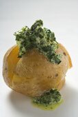 Baked potato with herb butter