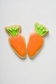 Two Easter biscuits (carrots)