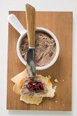 Enten-Rillette mit Kirschkompott