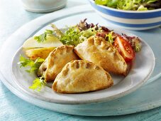 Pasties with salad