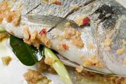 Marinated gilthead bream with lemon grass