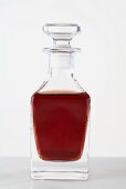 Vinegar in a small glass bottle