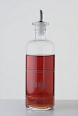 Raspberry vinegar in bottle