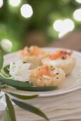 Salmon tarts for Christmas