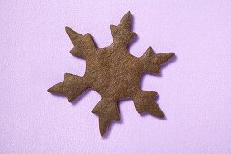 Biscuit in the shape of a snowflake