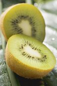 Kiwi fruit, halved