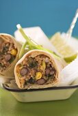 Bean burritos with lime