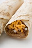 Burritos with cheese and mince