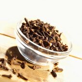 Cloves in glass dish