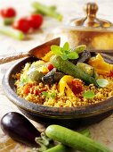Couscous mit gegrilltem Gemüse